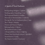A Spark of Total Darkness [Paperback]